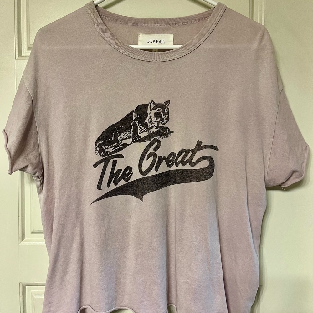 THE GREAT. Women's Graphic Tee - Purple